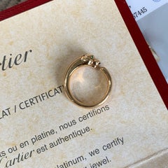 CARTIER Panthere de Cartier 18K Rose Gold Tsavorite Garnet Onyx Ring