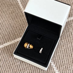 Chanel Coco Crush – Asymmetrische Diamantohrringe aus 18-karätigem Gelb- und Weißgold