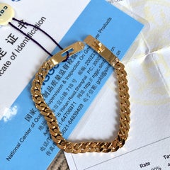 Hermes Kelly Gourmette Bracelet 18k Rose Gold Diamond Curb Chain LG Size