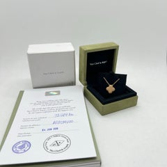 Van Cleef Arpels Alhambra Bull's Eye Diamond 18K Gold Pendant Necklace
