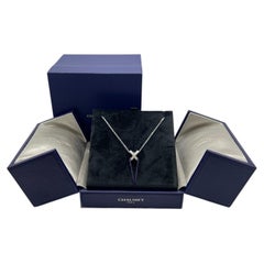 Chaumet Jeux de Liens 18K White Gold Full Diamond Pendant Necklace