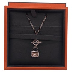 Hermes Amulettes Constance Bag Sterling Silver 925 Pendant Necklace