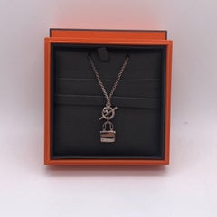 Hermes Amulettes Constance Bag Sterling Silver 925 Pendant Necklace