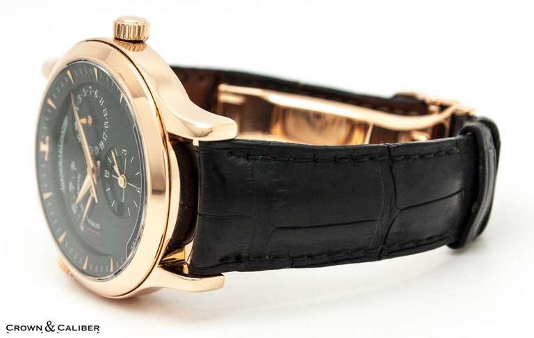 Jaeger-LeCoultre Rose Gold Master Control Geographic Wristwatch 1