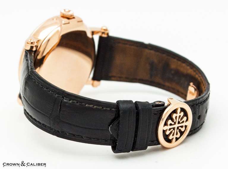 Patek Philippe Rose Gold Perpetual Calendar Automatic Wristwatch Ref 5107R-001 1