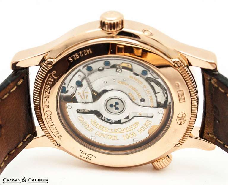 Jaeger-LeCoultre Rose Gold Master Control Geographic Wristwatch 6
