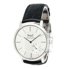 Piaget White Gold Altiplano Automatic Wristwatch with Eccentric Seconds