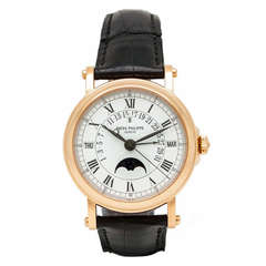 Patek Philippe Rose Gold Perpetual Calendar Automatic Wristwatch Ref 5107R-001