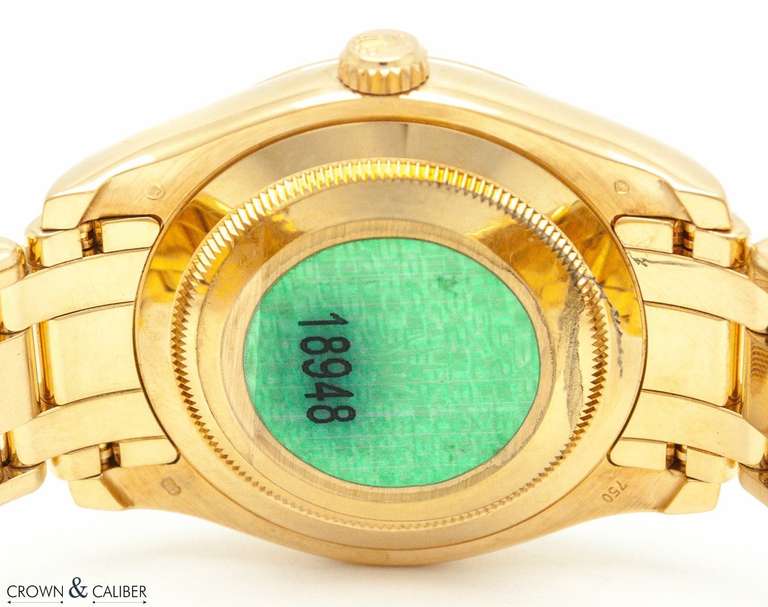 Rolex Yellow Gold and Diamond Day-Date Masterpiece Watch Ref 18948 circa 2006 6