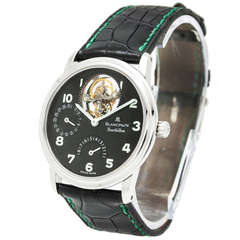 Blanpain Platinum Tourbillon Wristwatch with 8-Day Power Reserve circa 2000s