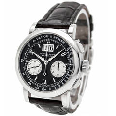 A Lange & Sohne Platinum Datograph Flyback Chronograph Wristwatch