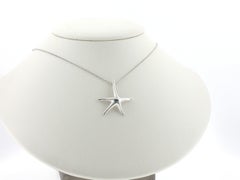 Tiffany & Co. Elsa Peretti Sterling Silver Starfish Pendant Necklace