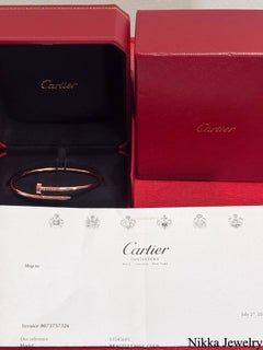 Cartier 18 Karat Rose Gold Juste Un Clou Bracelet Classic Size 19 Full Set Mint