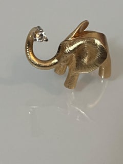 Ole Lynggaard elephant diamond pendant big size