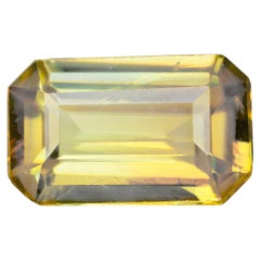 0.8 ct, Faceted vivid yellow sphene