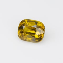 1.6 cts, Faceted vivid yellow sphene