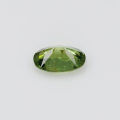 Granato demantoide ovale da 1,05 ct, certificato, di provenienza russa, sfaccettato, di colore verde vivido
