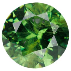 2,57 ct, grenat démantoïde russe certifié, rare, facetté, d'un vert éclatant