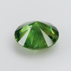 2,57 ct, raro granato demantoide russo certificato, sfaccettato, di colore verde vivido