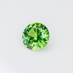 0,76 ct, facettierter russischer Demantoid-Granat mit hoher Dispersion