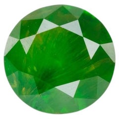 1.66 cts, Vivid green faceted Russian demantoid garnet