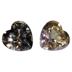 1.82 CTs, Faceted color change garnet pair