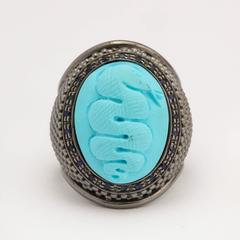 Amedeo Snake Cameo Ring