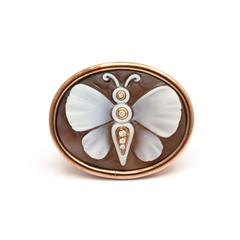 Amedeo Farfalla Cameo Ring