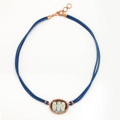 Amedeo Wise Monkeys Necklace with Sapphires