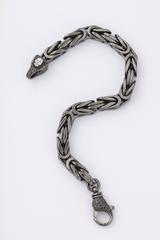 Amedeo Miniature Skull Cameo Black Diamonds Bracelet