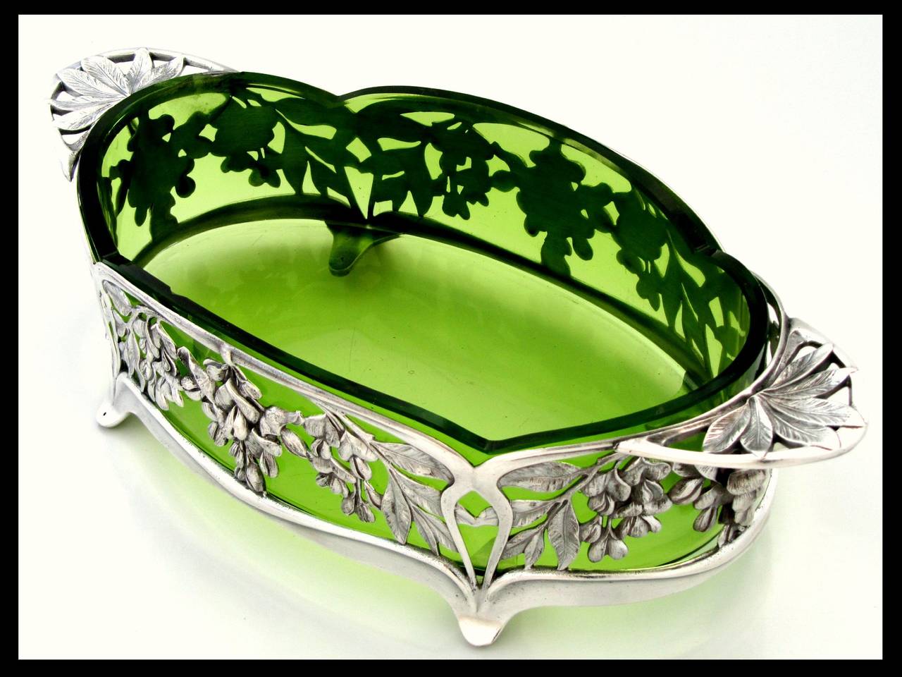 Gallia Christofle Antique French Silverplate Centerpiece Art Nouveau