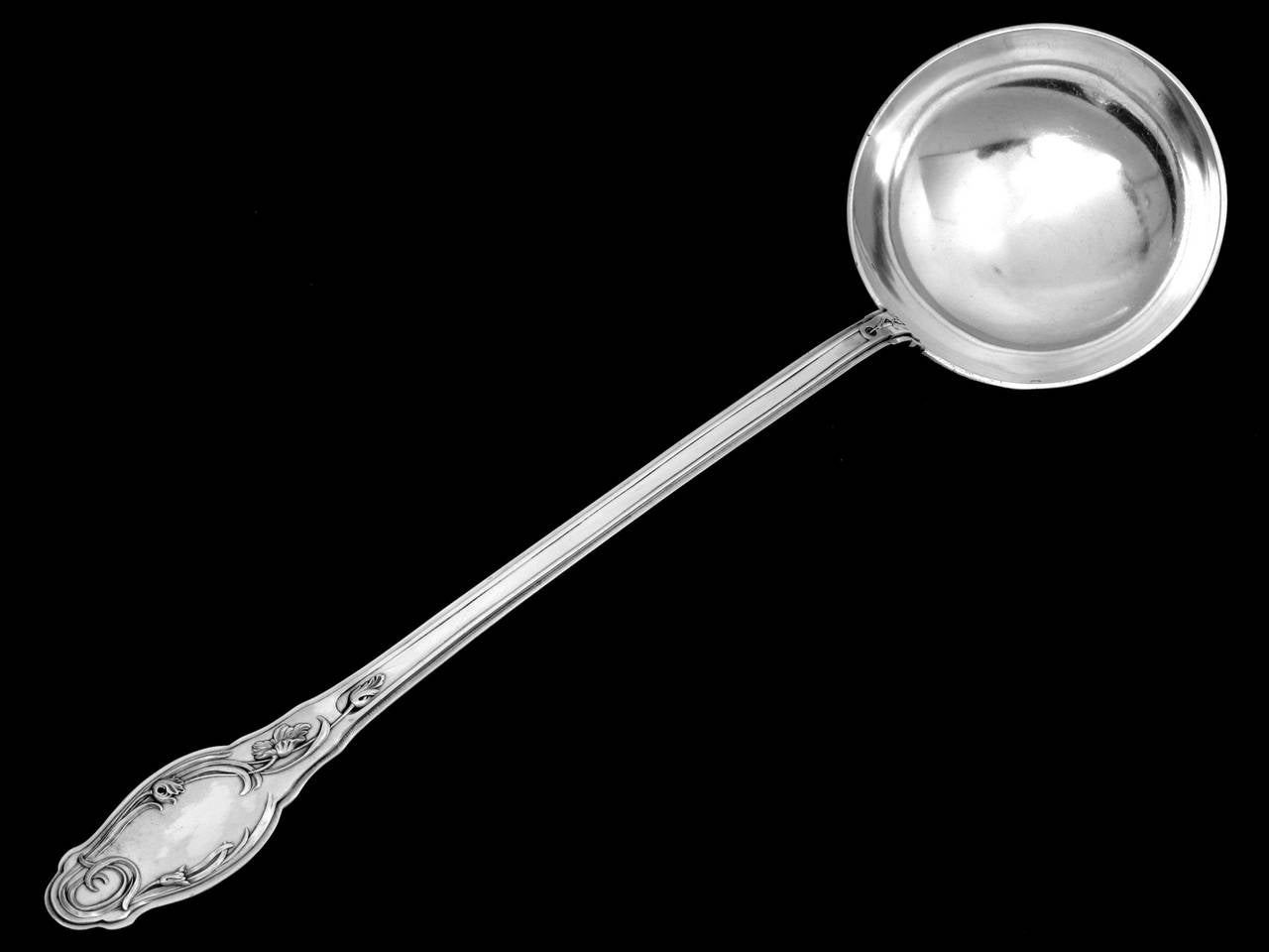 Lapparra Top Quality French Sterling Silver Soup Ladle 12