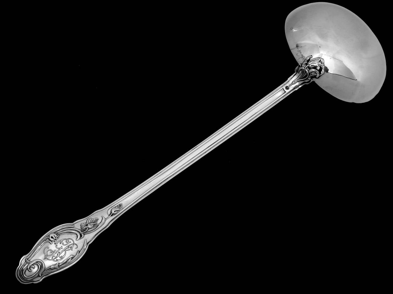 Lapparra Top Quality French Sterling Silver Soup Ladle 12