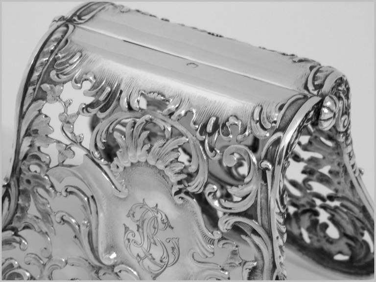 Women's or Men's Debain Fabulous French All Sterling Silver Asparagus/Sandwiches Grip Rococo