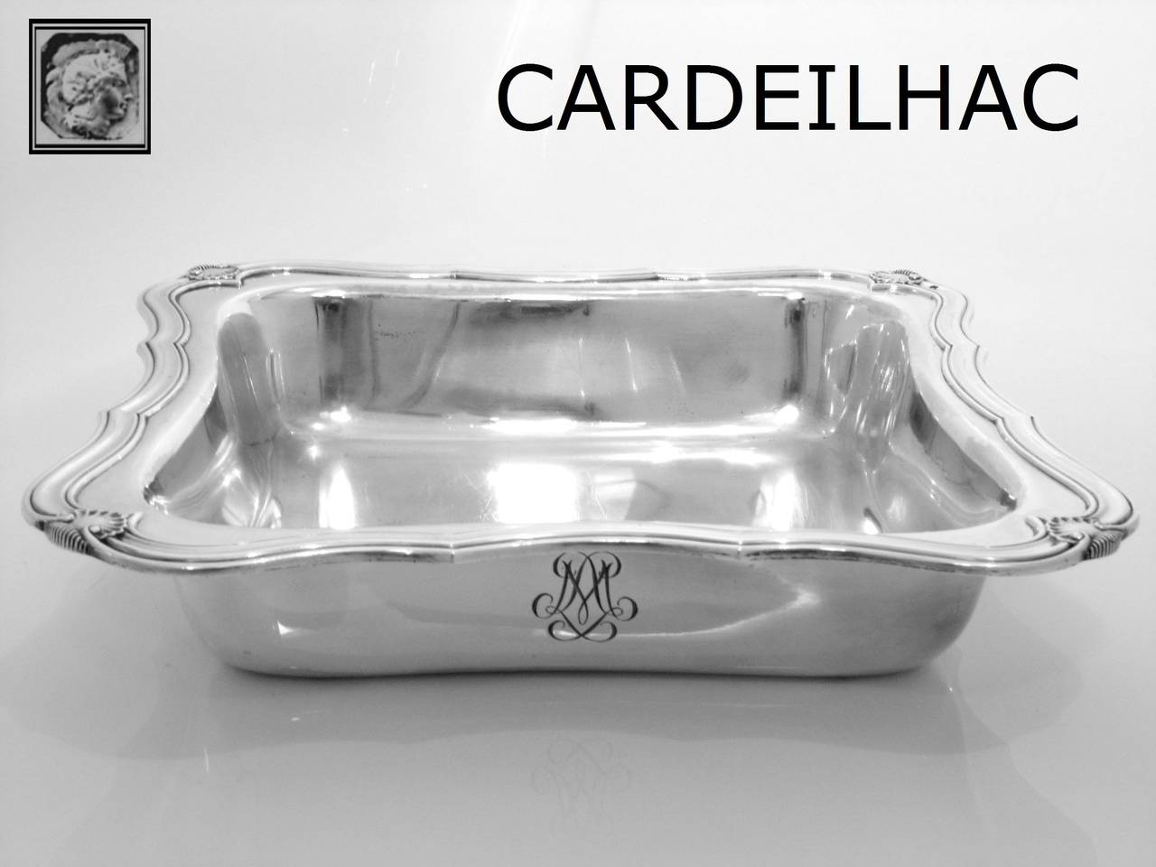Women's or Men's Cardeilhac Fabulous French Sterling Silver Serving or Vegetable Dish Shells For Sale