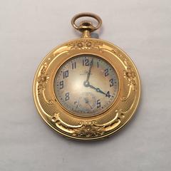 Election Antique Yellow Gold Pocket Watch