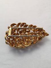 Exquisite David Webb Diamond Gold Brooch