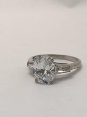 Magnificent 2.00 Carat GIA Cert Cushion Cut Diamond Platinum Engagement Ring