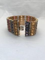 Stunning Tanzanite, Pink Tourmaline and Citrine Bracelet