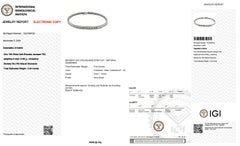 18K White Gold Bracelet With 5.04 Total Carat Weight Natural Diamond( Square