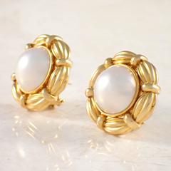 Tiffany & Co. Mother of Pearl Gold Earrings