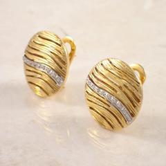 Roberto Coin Diamond Gold Earrings
