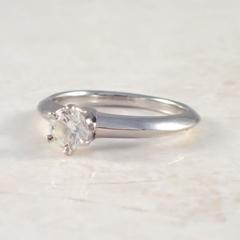 Tiffany & Co. Diamond Platinum Solitaire Engagement Ring