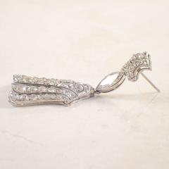 Art Deco Diamond Platinum Chandelier Earrings