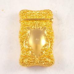 Antique Diamond Gold Pill Box