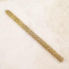 1970s Diamond Gold Bracelet