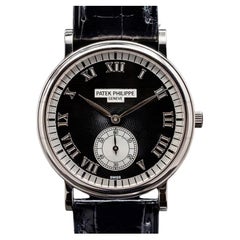 Patek Philippe Calatrava Ref. 5022G, 18K White Gold, Black Guilloché Dial