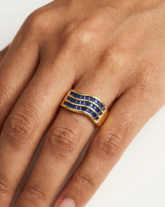 3.50 Ct Sapphire Mens Band 14k Gold Natural Sapphire Mens Wide Band Juhi Jewels