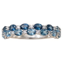 10.90 Ct London Blue Topaz Bridal Bangle 925 Sterling Silver Blue Topaz Bangle