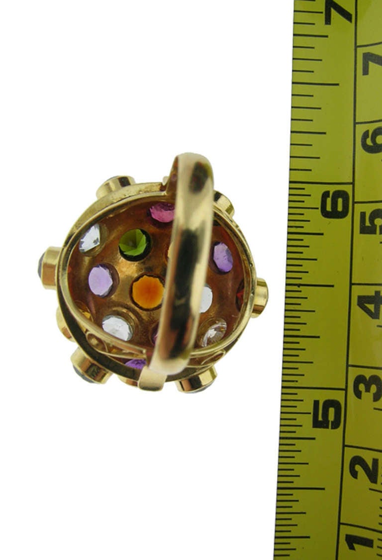 Sputnik Semi-Precious Gemstone Ring 2